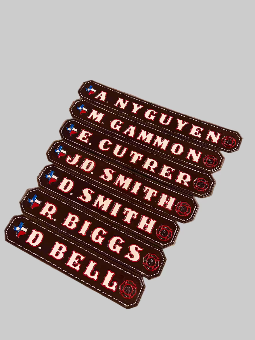 Leather Locker Name Plates