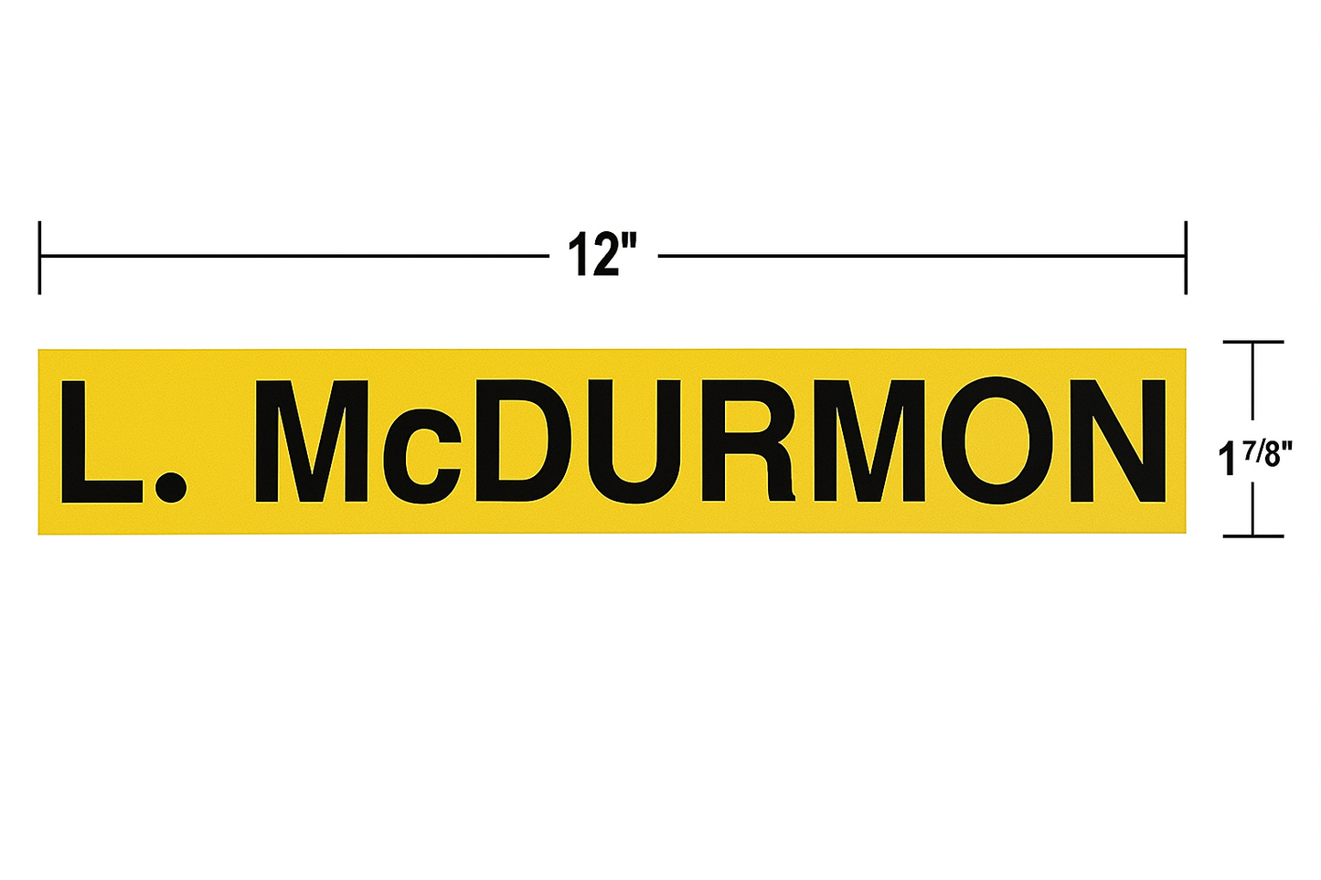 Gear Locker Name Plates