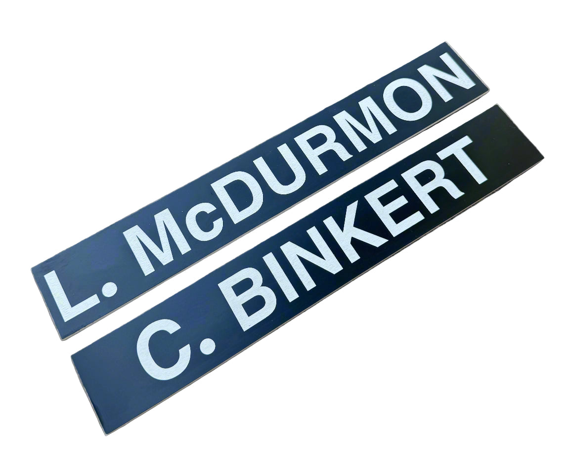 Gear Locker Name Plates