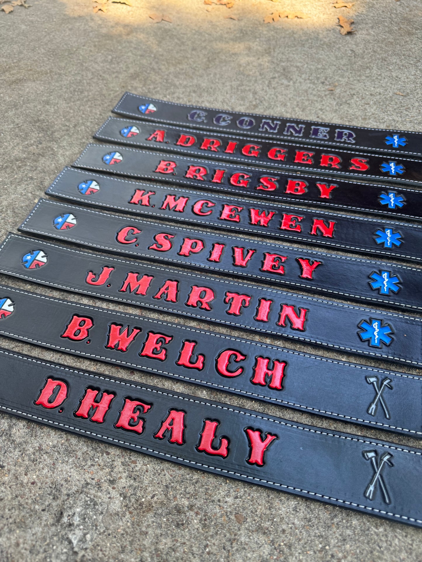Leather Locker Name Plates