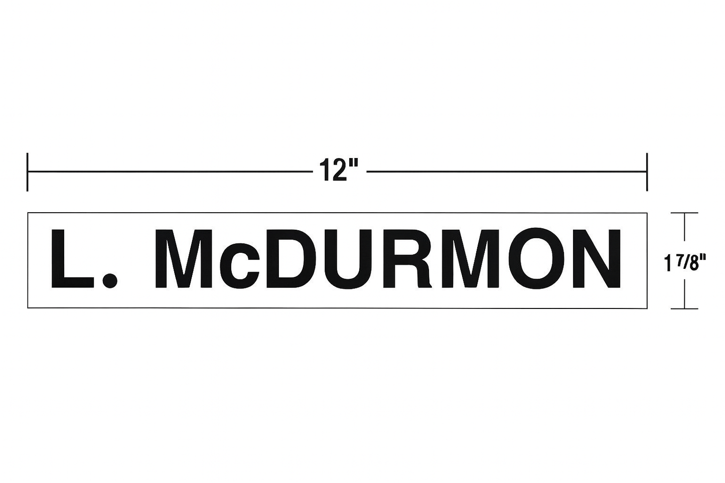 Gear Locker Name Plates
