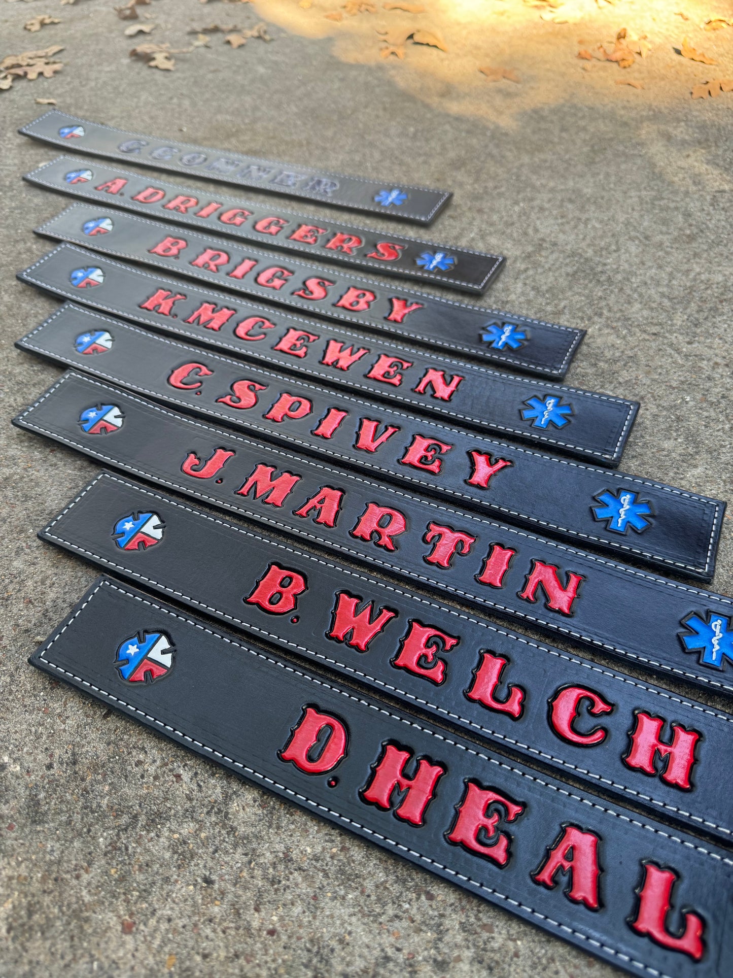 Leather Locker Name Plates