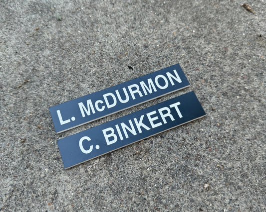 Mini Locker Name Plates