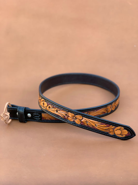 Floral Tooled Belt