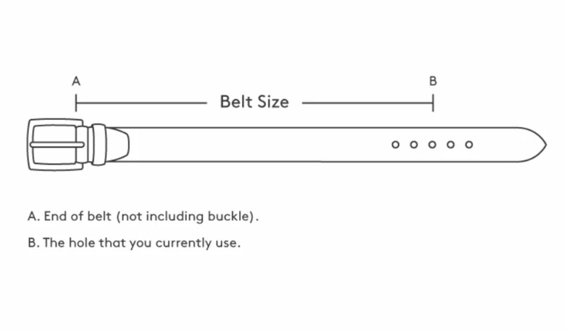 Black Stamped Belts