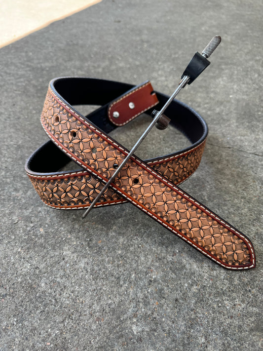 Checkered Box with Tan Border